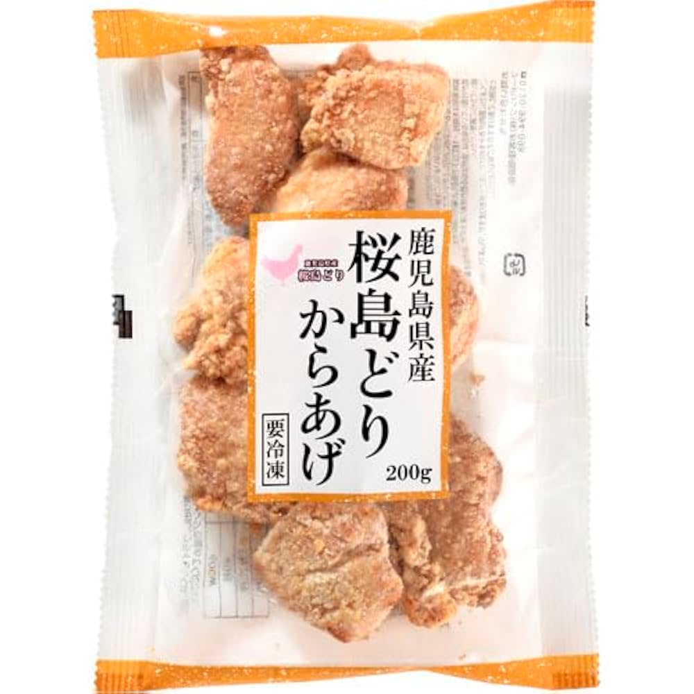 Amazon.co.jp: 【冷凍】鹿児島県産 桜島どりからあげ200g1パック